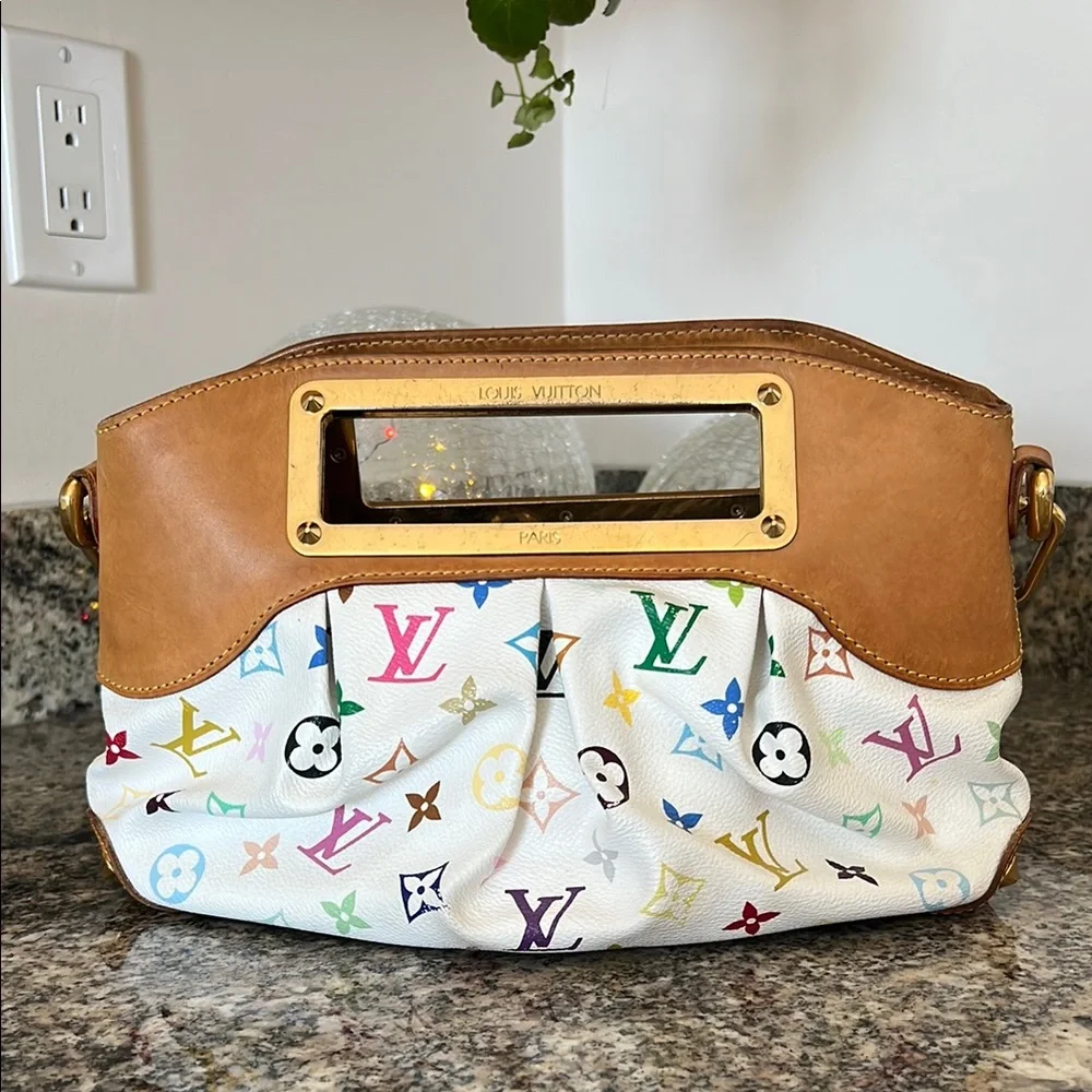 Louis Vuitton Monogram Judy Takashi Mirakami PM Shoulder Bag